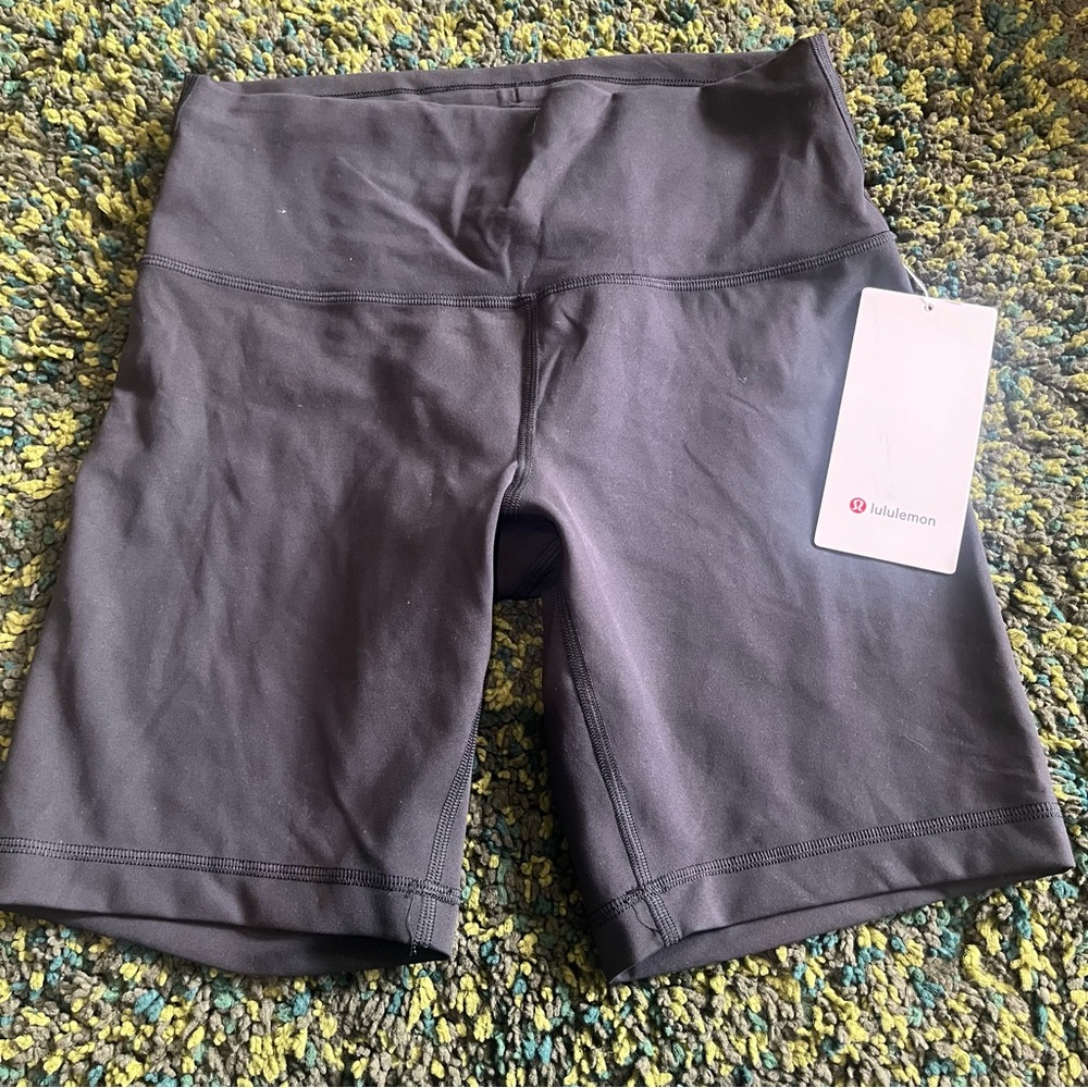 lululemon athletica black High-Rise Biker Shorts - Picture 3 of 4